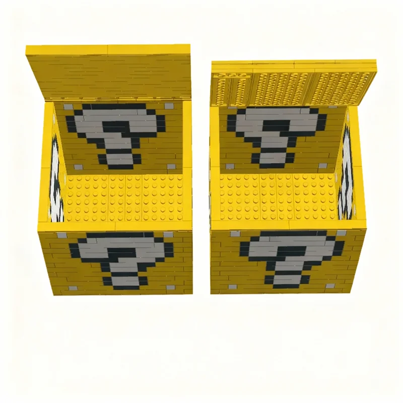 

664PCS MOC Game Series Question Block V2 Model Technology DIY Creative Assembly Building Blocks Display Birthday Gift Home Set