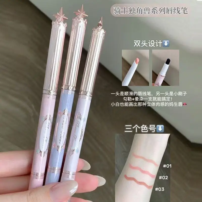 Flower Knows Knight Unicorn lipstick lip liner Strawberry Cupid Cake Lip Mud Mist Matte Velvet Lip Cream Lip