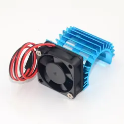 Aluminum Heatsink /w Cooling Fan For 370 380 Motor for 1/16 1:18 On/Off Buggy RC Car Vehicles & Remote Control Toys