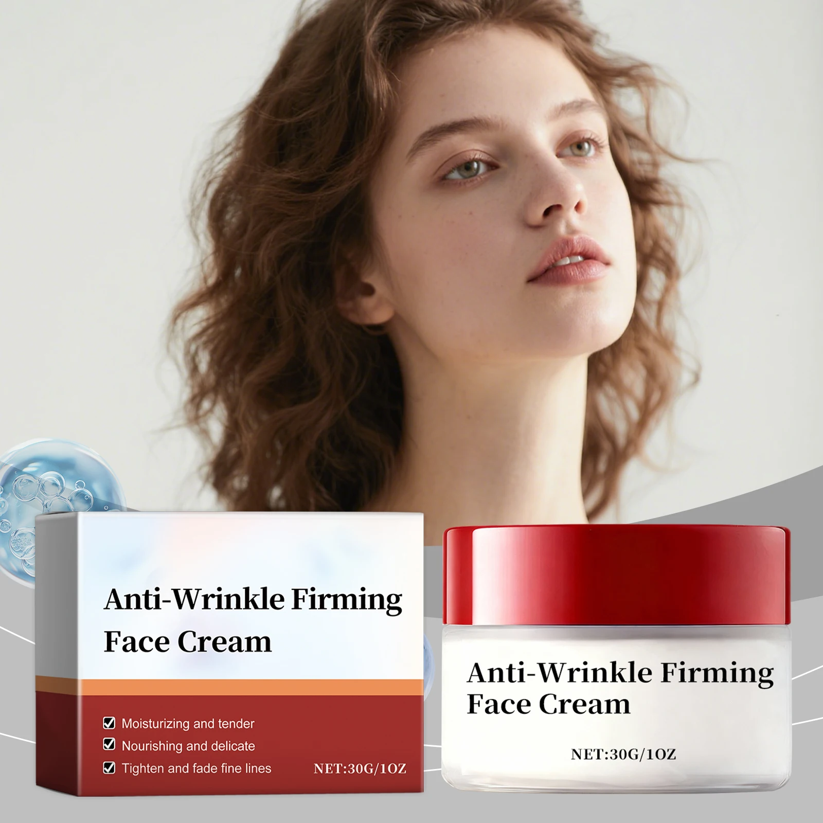 Hyaluronic Acid Firm Face Cream Reduce Fine Lines Improve Skin Condition Increase Elasticity Barrier Repair Nourish Face Lotion