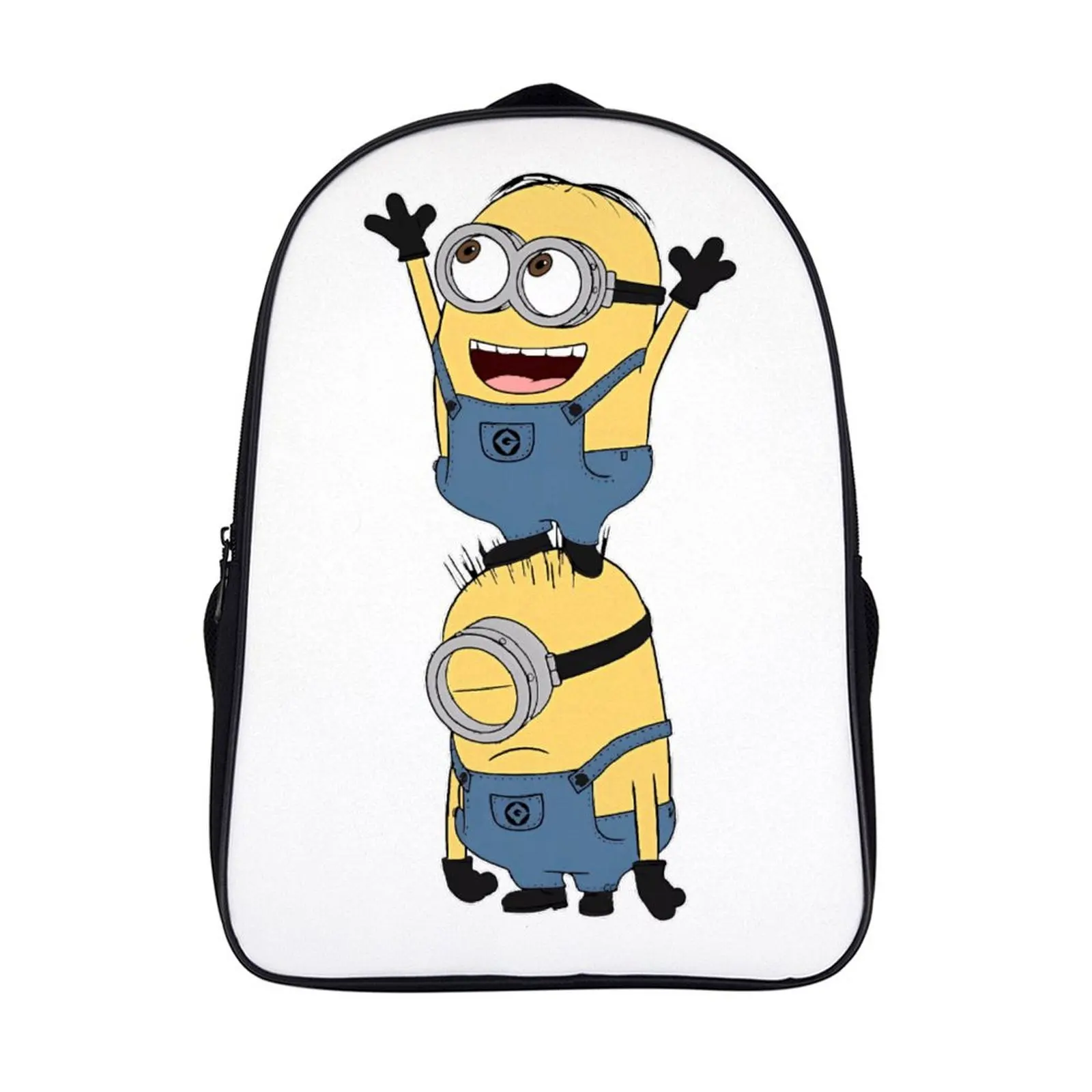 

Cartoon Minions Fashion Student's Backpack School Bag 16 Inch 2 Compartment Backpack Student Schoolbag