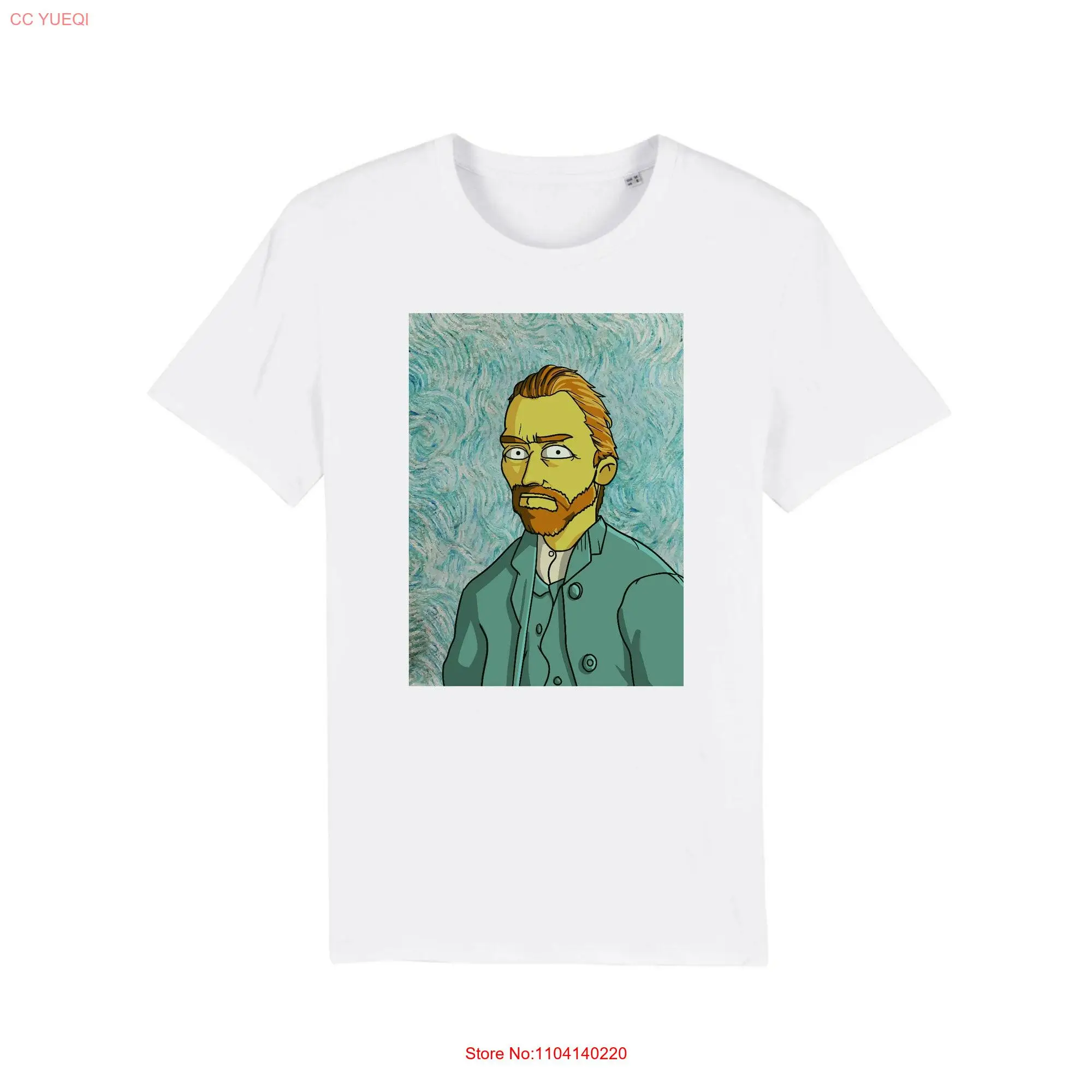 Self portrait by Van Gogh Premium Crewneck T shirt long or short sleeves