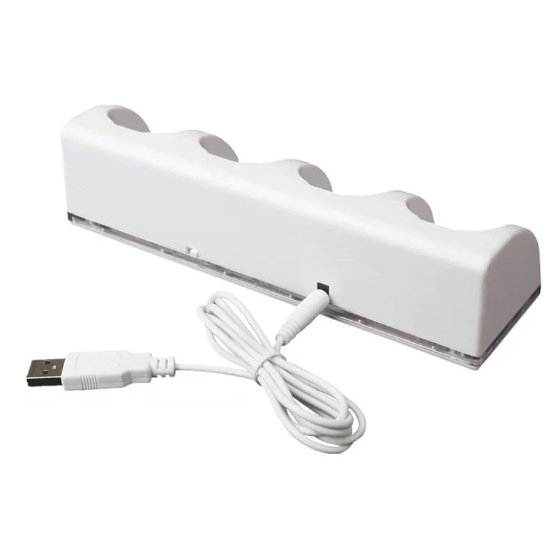 2/4pcs New Remote Charger Dock Station Cradle + 2800mAh Rechargeable Battery For Nintendo Wii Controller Gamepad Battery Charger