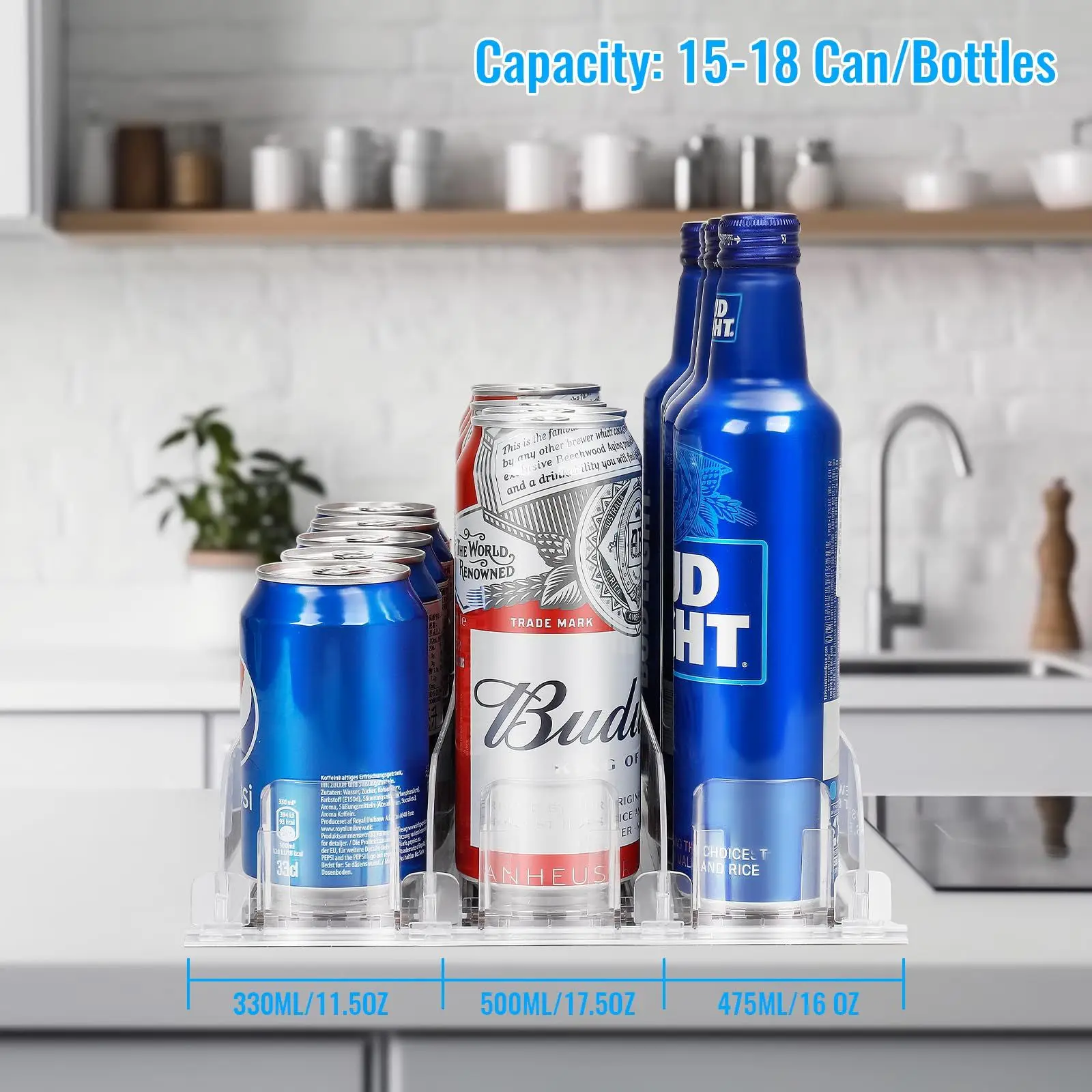 1Pcs Refrigerator Dispenser Storage for Soda Can Automatic Self-Pushing Drink Kitchen Counter Organizer Fridge Shelves Holders