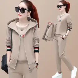 3pcs Autumn Women's Clothing Sets Long Sleeve Tops+pants Outfits Casual Sports Female Clothes Sets 2022