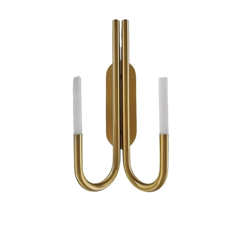 

Modern minimalist, warm bedroom bedside wall lamp led creative hotel restaurant, staircase room, stainless steel wall lamp