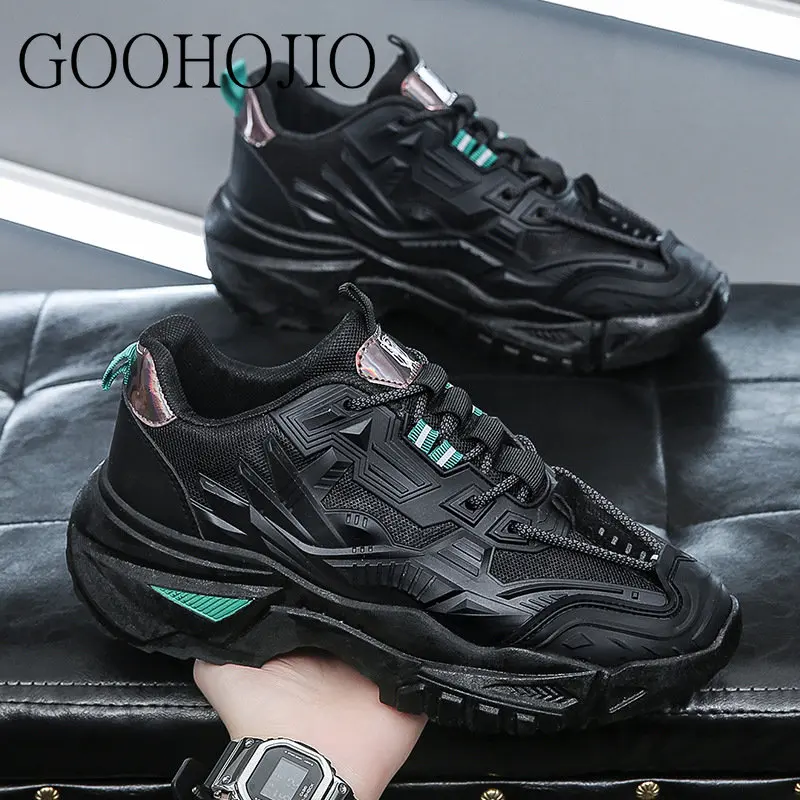 New Men Casual Shoes Male Ourdoor Jogging Trekking Sneakers Lace Up Breathable Shoes Men Comfortable Light Soft Hard-Wearing