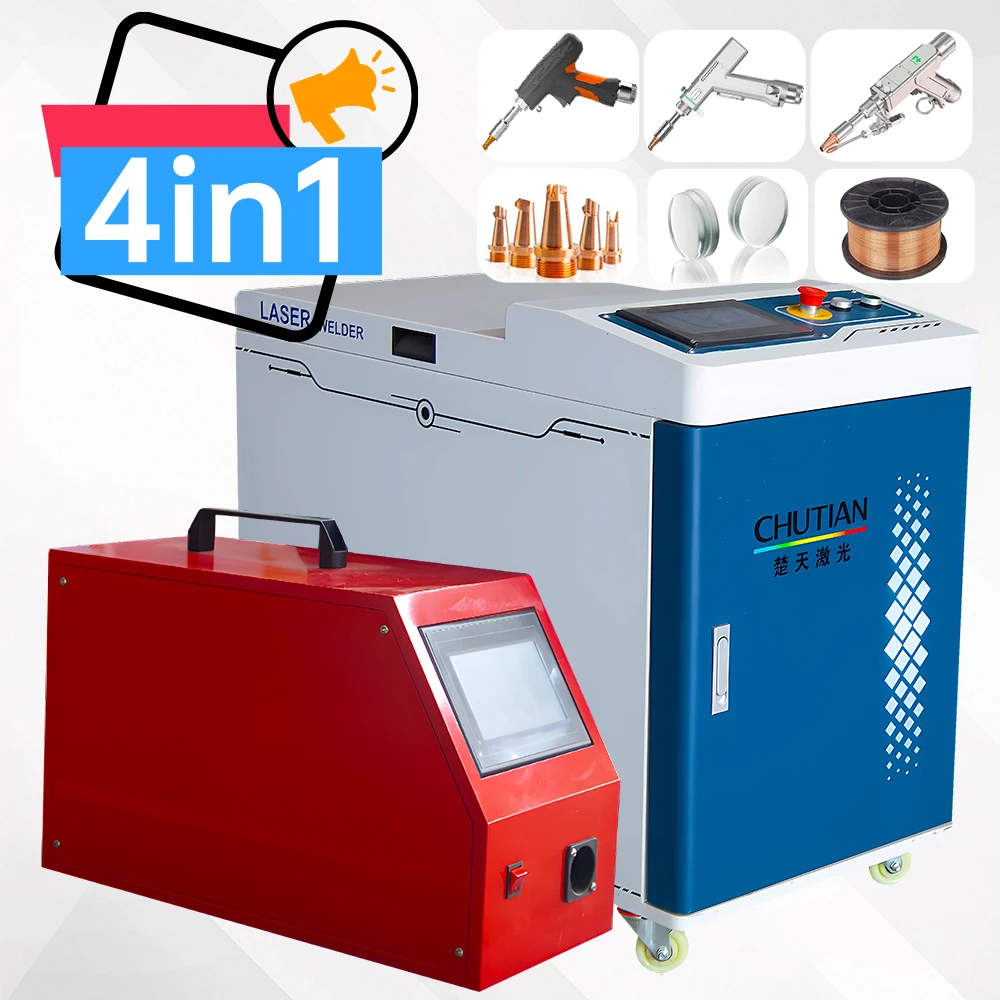 

German Market DDP 3 in 1 Laser Welding Cleaning Machine for Metals with CE
