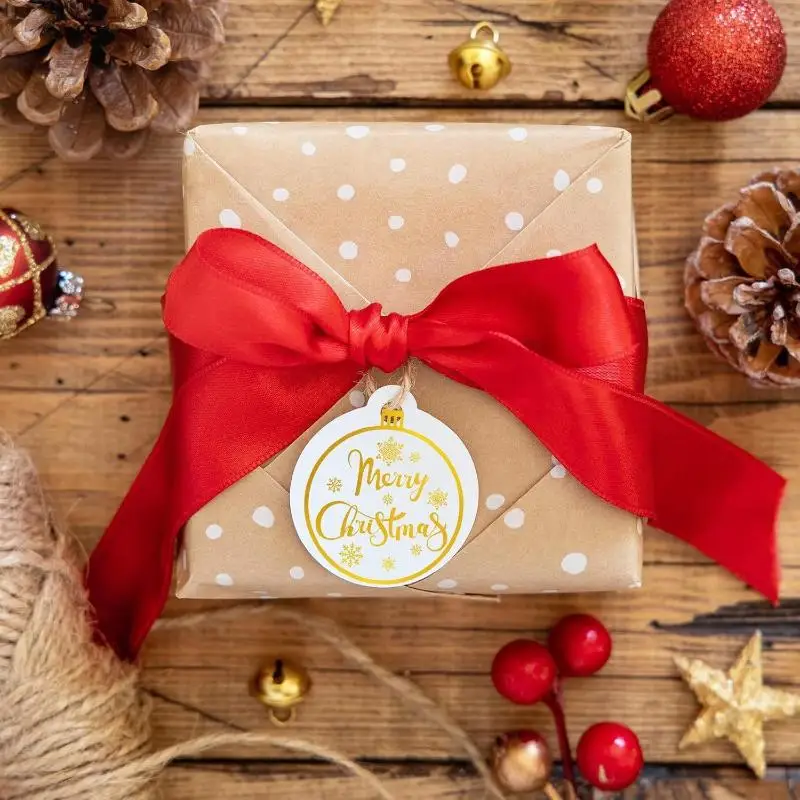 ✍ 500 قطعة/المجموعة جولة شفافة عيد الميلاد ثلج ملصق حفلة عيد الميلاد هدية التفاف التسمية سجل القصاصات ملصقات القرطاسية لطيف