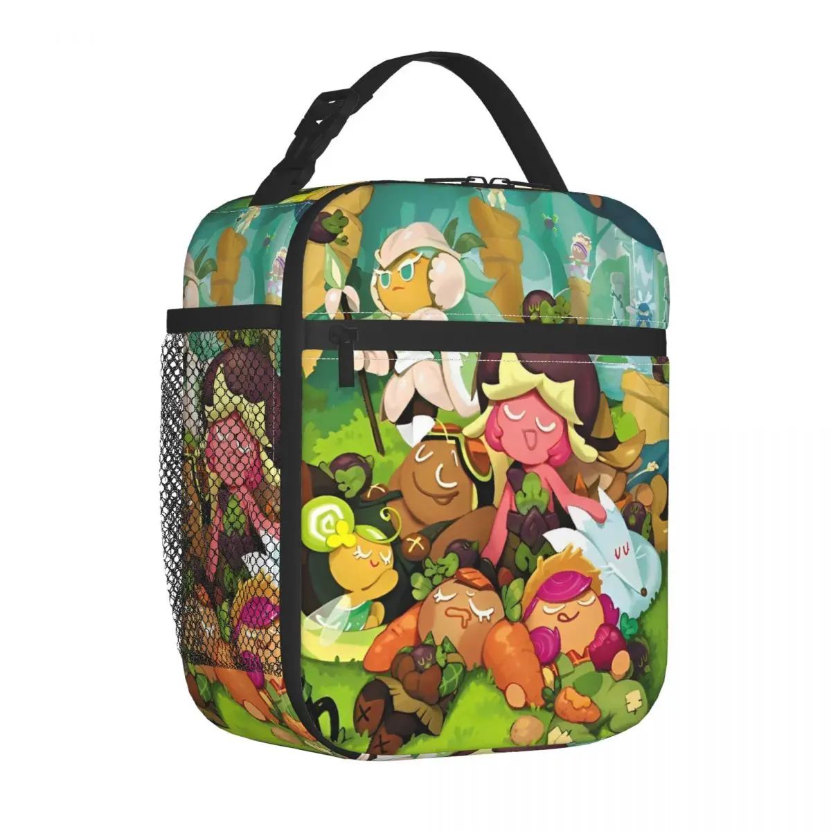 Cookie Run Kingdom Characters Insulated Lunch Bag High Capacity Gacha Game Lunch Container Cooler Bag Tote Lunch Box Outdoor