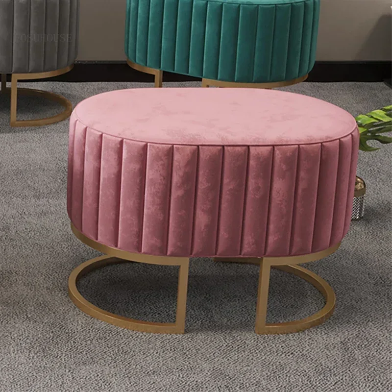 

Розовая скандинавская скамейка на крыльце, пуфики, минималистичная обувь, портативные табуреты для кафе, Viila, туалетный столик, мебель для дома, портативный табурет HY50SO