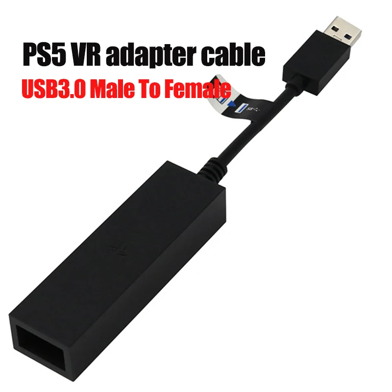 Portable USB3.0 Male To Female PS4 Mini Camera Adapter VR To PS5 Cable Adapter