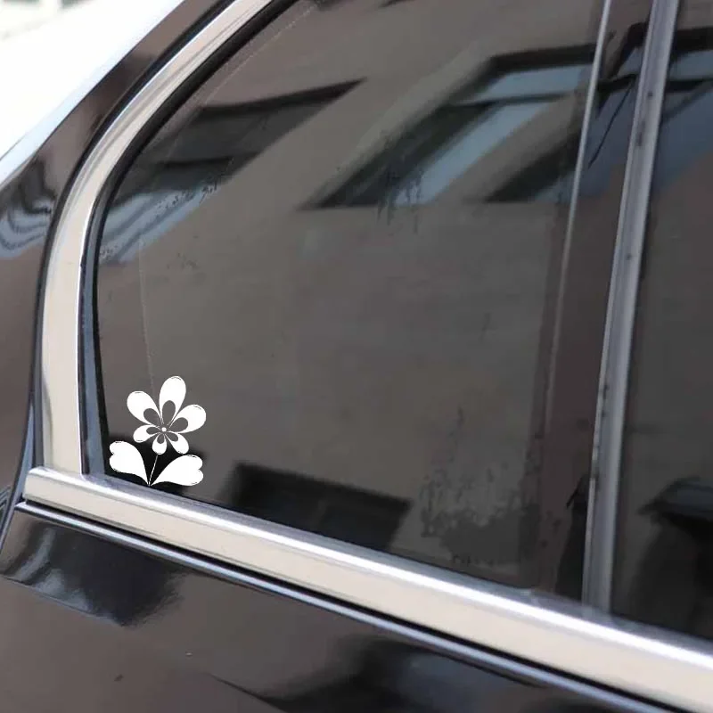 Car Stickers Personalized Creative Stickers Car Decoration Beautiful Floral Stickers Waterproof and Sunscreen PVC 17*14cm image 4