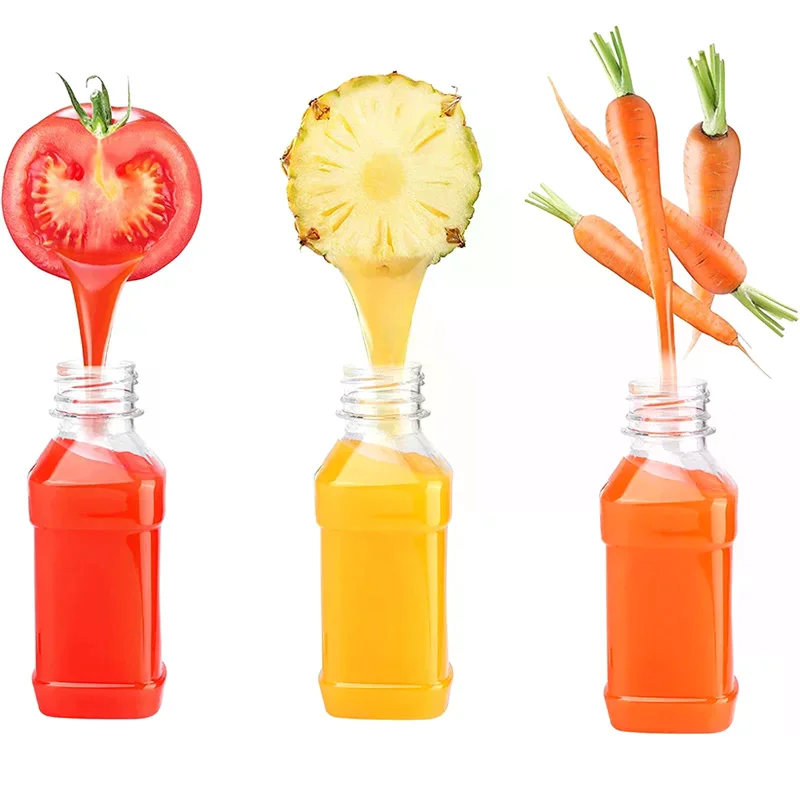 10/20Pcs  100ml Empty Bottles Leakproof Refillable Drink Containers for Juice Water Milk Compact Size for Travel Picnic