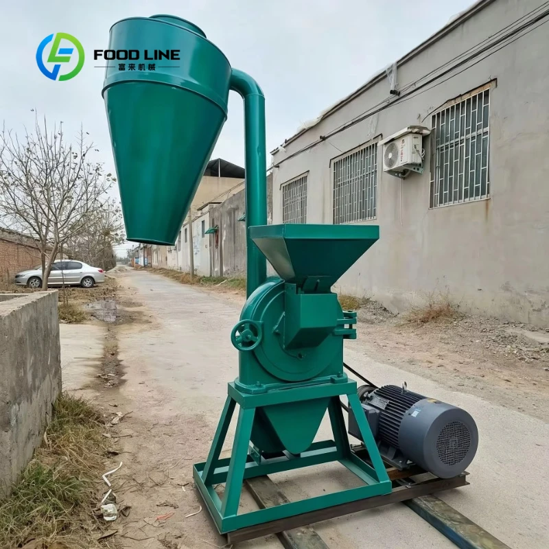 Customized Self-priming Disc Mill Cyclone Dust Collector Electric Corn Grinder Wheat Grain Flour Mill Heavy Duty Feed Crusher