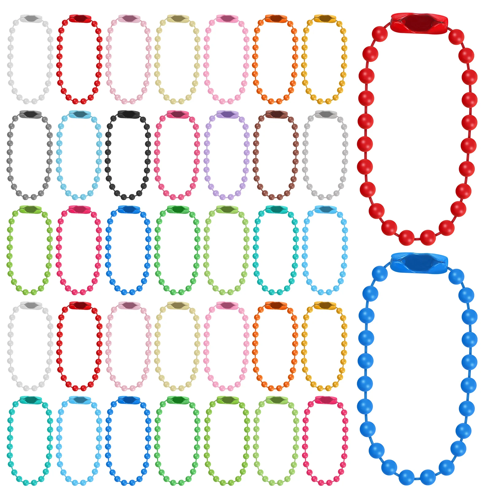 

100 Pcs Chain Christmas Decoration Ball Chains for Jewelry Xmas Bracelet Making Tree