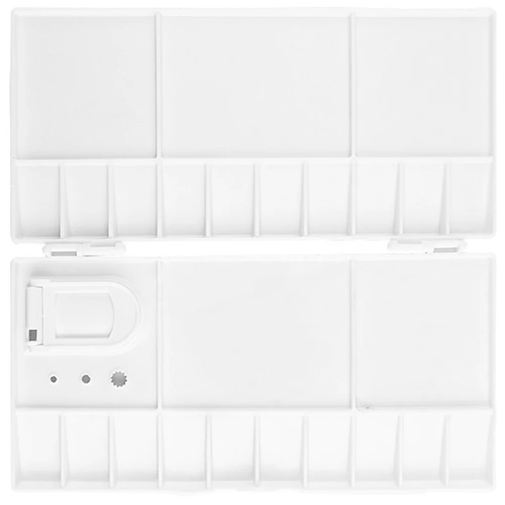 

Watercolor Pigment Box ABS Durable Painting Color Mixing Tray Lightweight Portable Art Painting Palette for Acrylic Watercolor