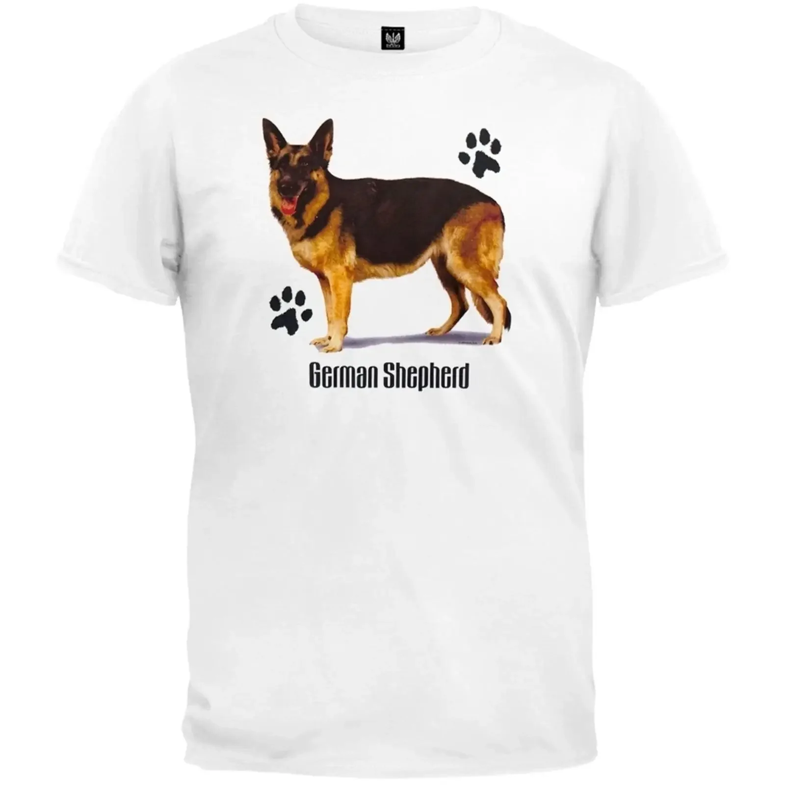 German Shepherd Profile White T Shirt vintage Washed Slightly designer clothes fashion streetwear Soft Stylish Unisex