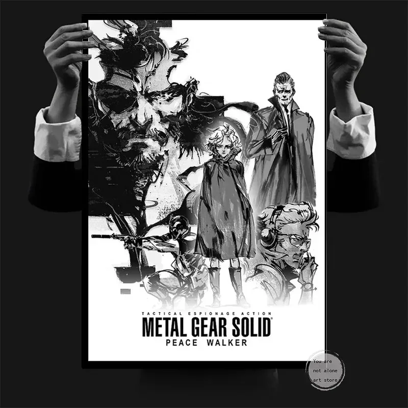 Game Metal Gear Solid Solid 2 3 4 Metal Gear Rising: Revengeance Series Art Poster Canvas Painting Wall Print Picture Home Decor