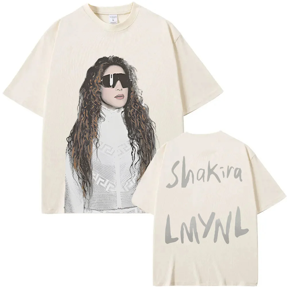 LMYNL World Tour Sunglasses Tee Shakira Same As Official Website 100%Cotton High Quality Harajuku Tee-shirt Sleeve Comfortable