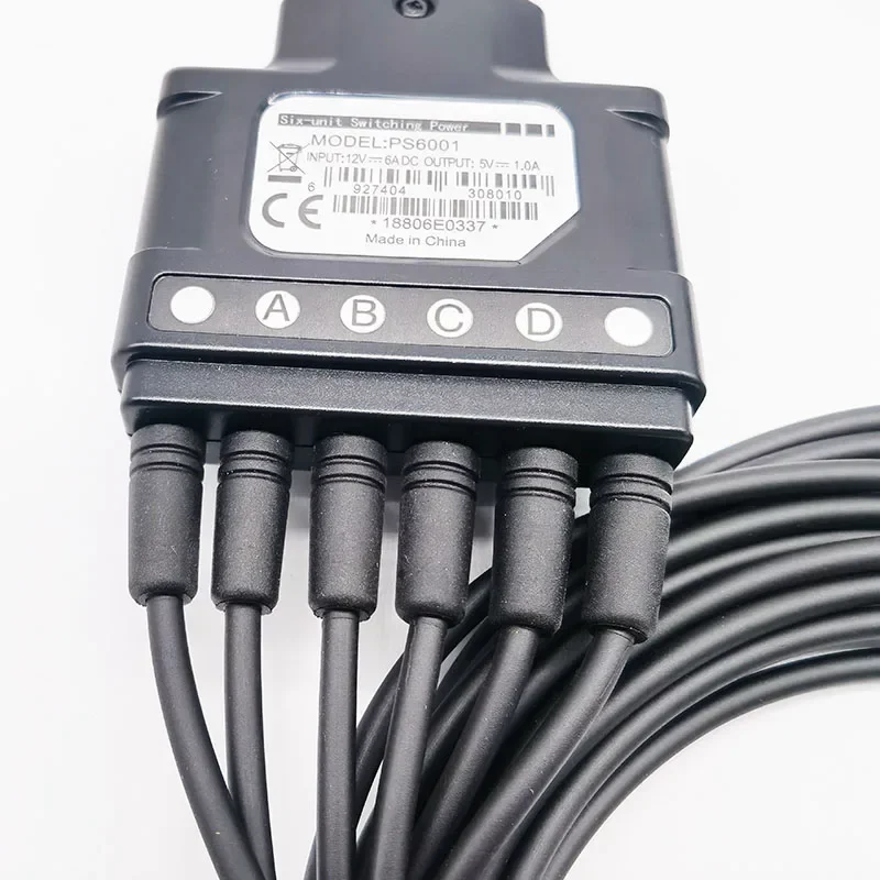 PS4001 6 방향 충전기 케이블 유형-C 플러그 어댑터 HYT Hytera BP560 AP510 G32 G36 양방향 라디오 용 전원 충전 스위칭