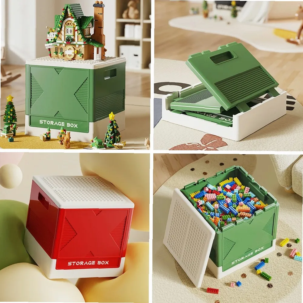 

Large Capacity Building Block Storage Box, Multi-Functional Storage Container, Free Assembly, Children's Toy Storage Box