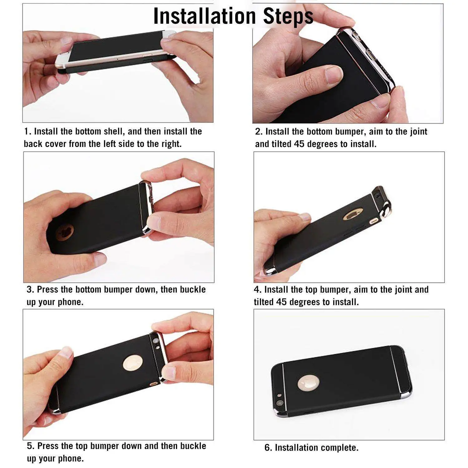 For iPhone 5 / 5s / se Case, 3 in 1 Hybrid Hard PC Ultra Light Anti Shockproof Protective Cover