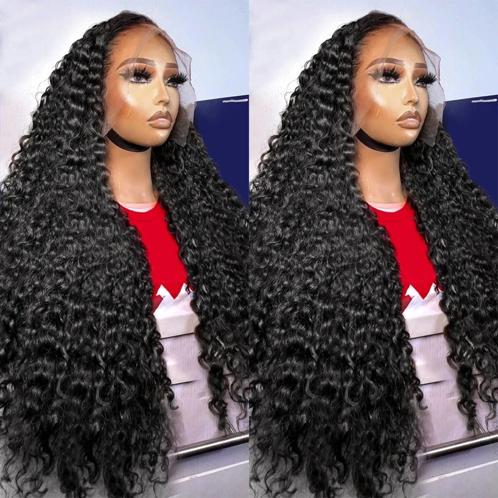 

30 40 Inch HD Lace Frontal Human Hair Wig 13x4 13x6 Transparent Curly Lace Front Wig Deep Wave Water Wave Lace Wig Bob Wig Sale