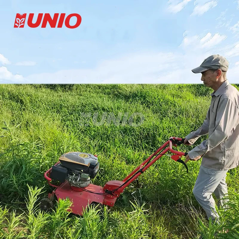 New Weeding Artifact Orchard Weeder, Four-Stroke  Lawn Mower, Self-Propelled Lawn Shredder for Land Reclamation