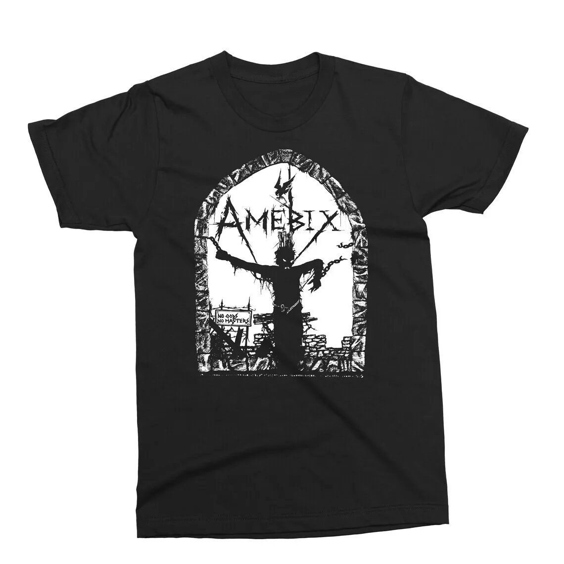 Vtg Amebix Band Gift For Fans Cotton Black Full Size Unisex Shirt MM572