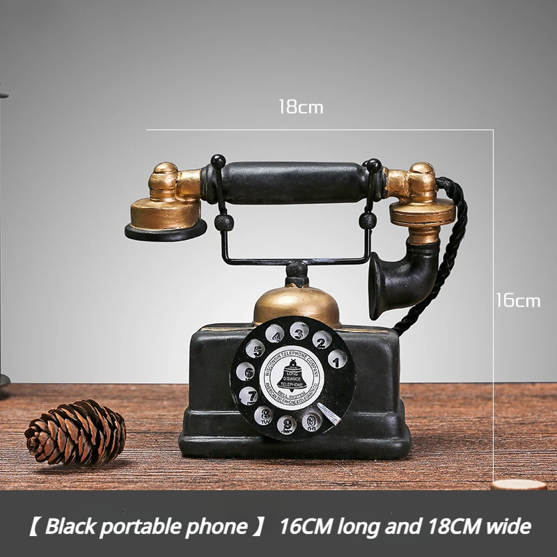 Decorazione vecchio e sporco artigianato telefono soggiorno telefono retrรฒ antico telefono Vintage