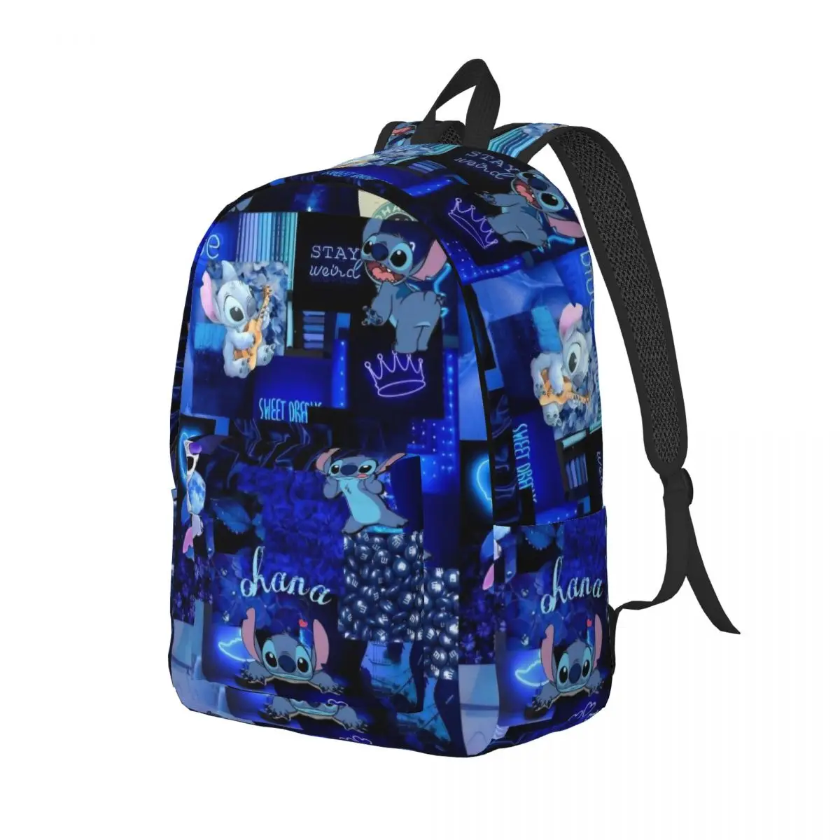 Lilo And Stitch Cool Backpack Gift Student Work Cartoon Daypack for Men Women College Shoulder Bag