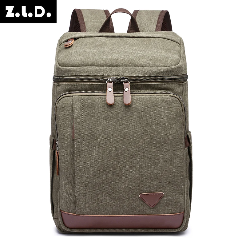 Imagem -02 - Estilo dos Homens Mochila Portátil Bolsa Masculino Forte Lona do Vintage Fbackpack para a Escola Meninos Meninas Bolsa de Viagem ao ar Livre Vintage Clássico Novo