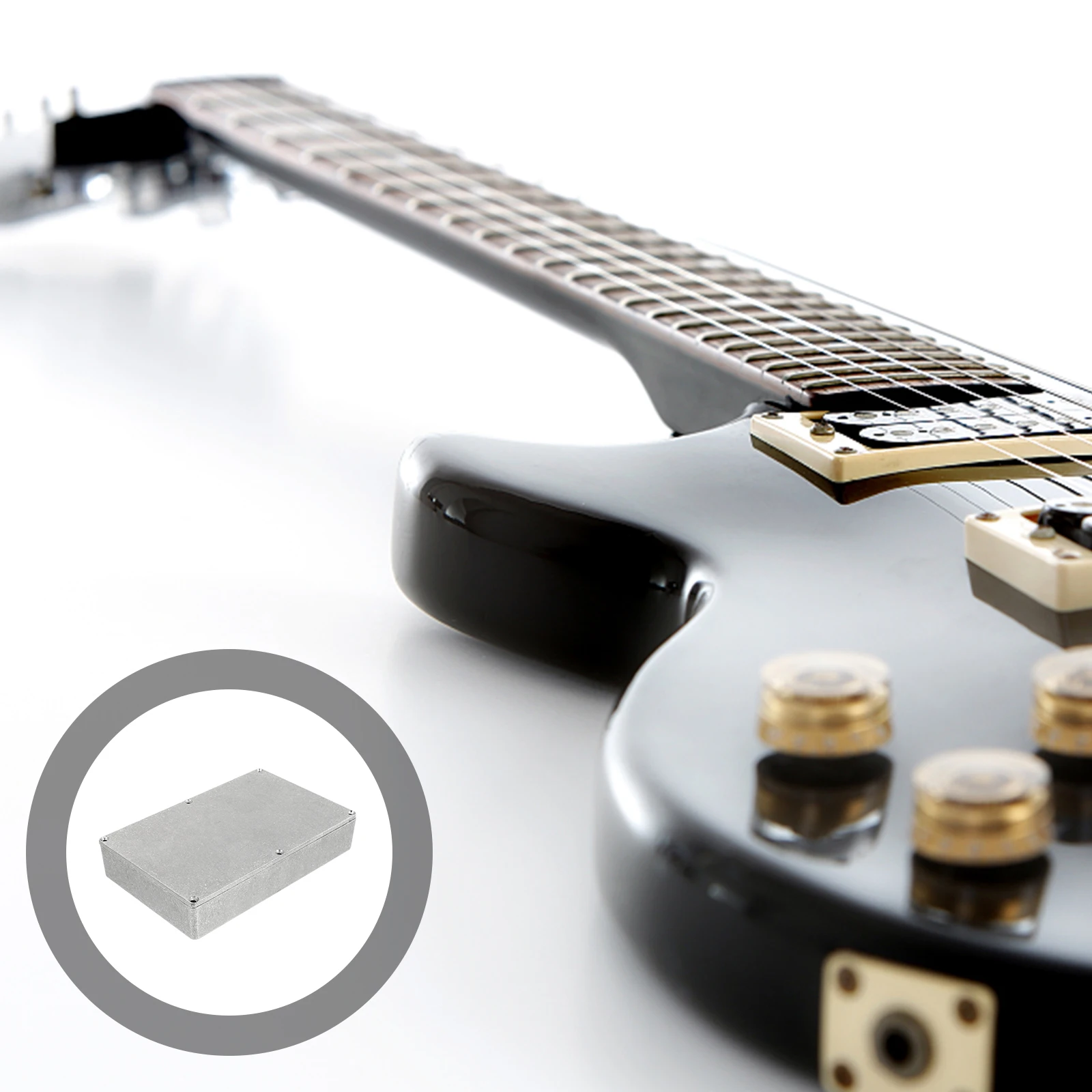 

Effect Enclosure Diecast Stomp Box Silver Aluminum Pedal Case For Guitar Effect Durable Replacement Enclosure Stomp Case Music