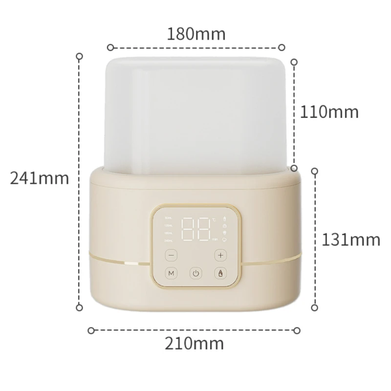 Chauffe-biSantos automatique 2 en 1, double bouteille, température constante, désinfection, multifonctionnel, chauffe-lait thermique