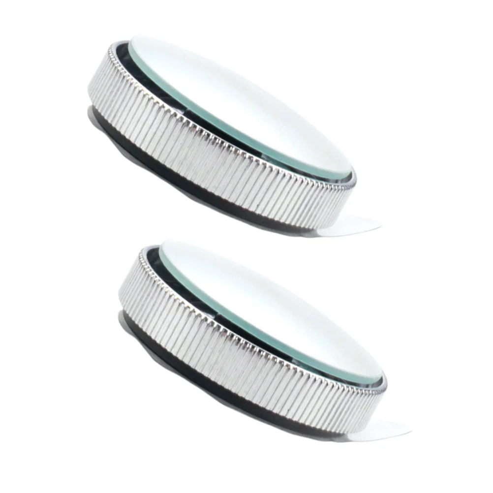 2Pcs Car Mirrors Mini 360 Wide Angle Convex Side Small Round Rearview Vehicle Mirror for Safe Driving Vision