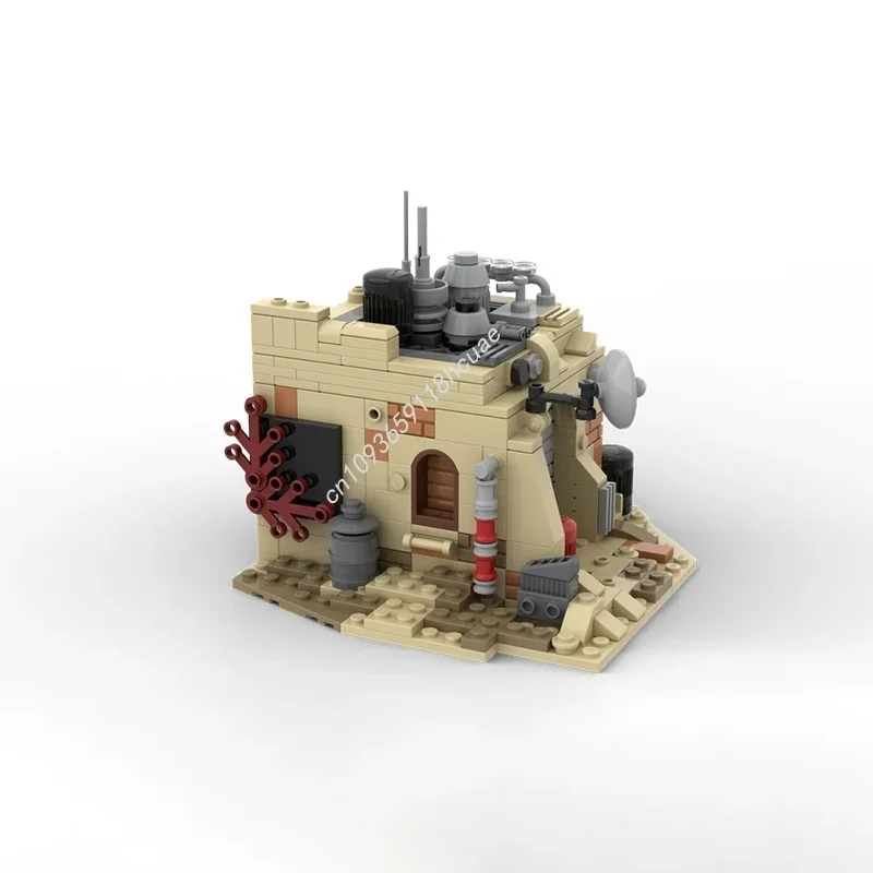 361 elementów MOC SW Dom Tatooine 1 Gwiezdny Wojownik Model do Składania Klocki Architektura DIY Pomysł na Prezent Świąteczny Zabawka dla Dzieci Urodzinowy