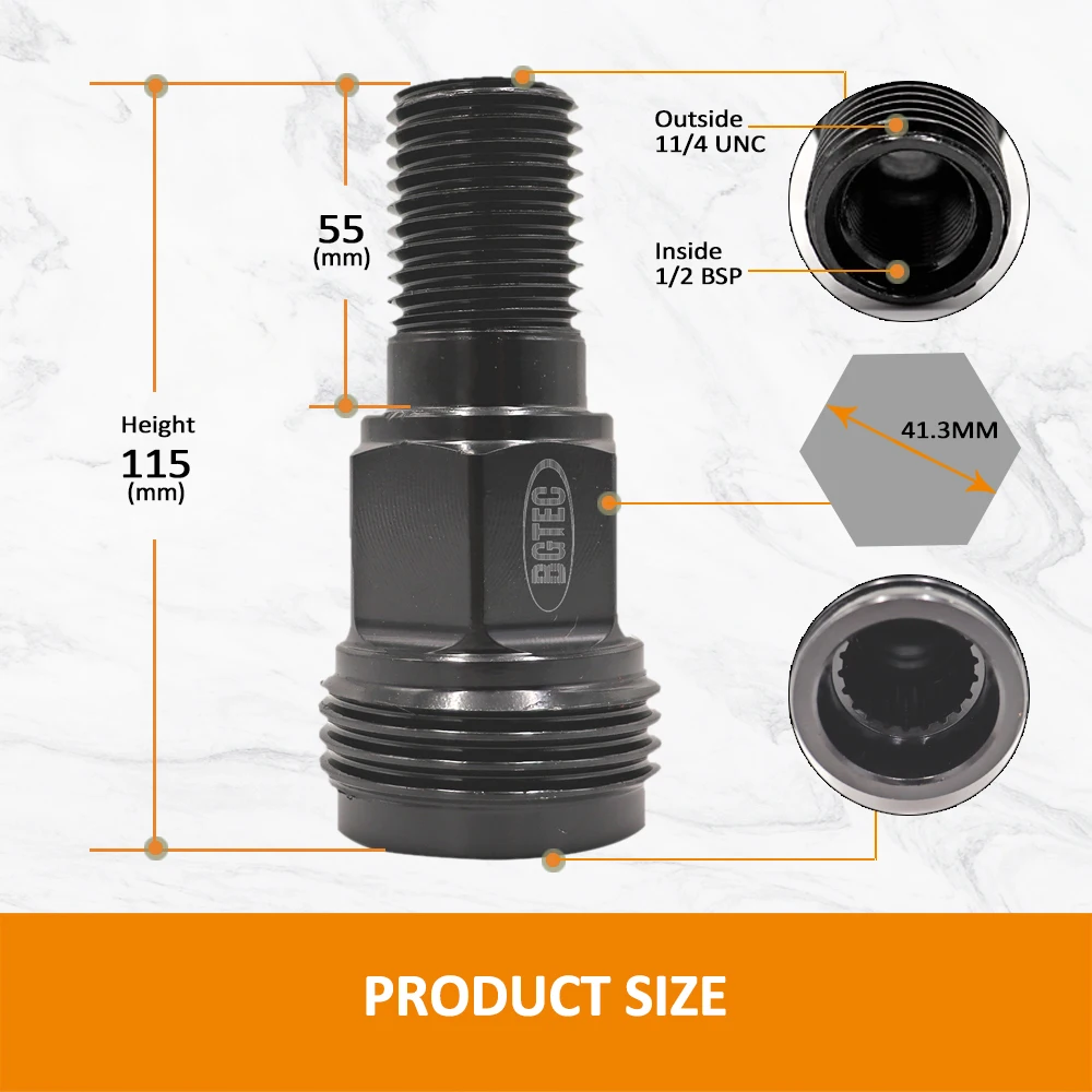 BGTEC DIAMOND CORE DRILL ADAPTER (DD-BL to DD-BS) for HILTI DD160E DD200 DD250E DD350