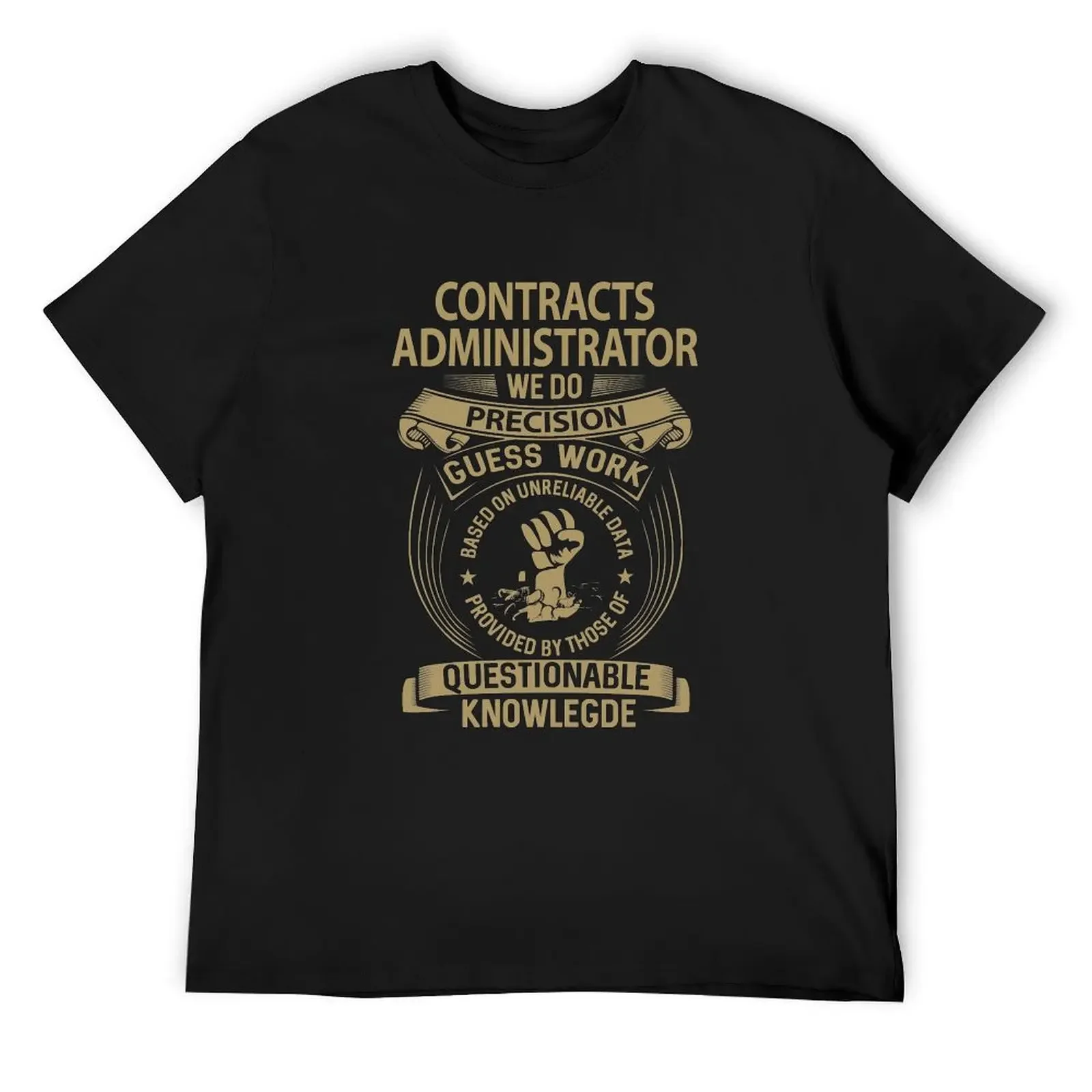 

Contracts Administrator T Shirt - Contracts Administrator We Do Precision Gift Item Tee T-Shirt blacks mens fashion