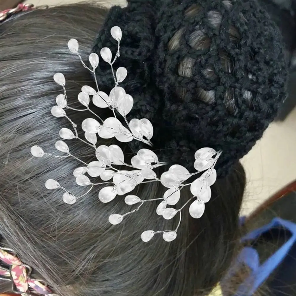 

Transparent Emulation Bridal Tiara DIY Acrylic For Home Crystal Bud Branches Crystal Flower Artificial Bouquet Craft Decoration