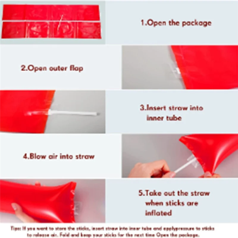 

80Pcs Team Spirit Stick Plastic Cheerleading Clap Board Suitable For Sports Parties