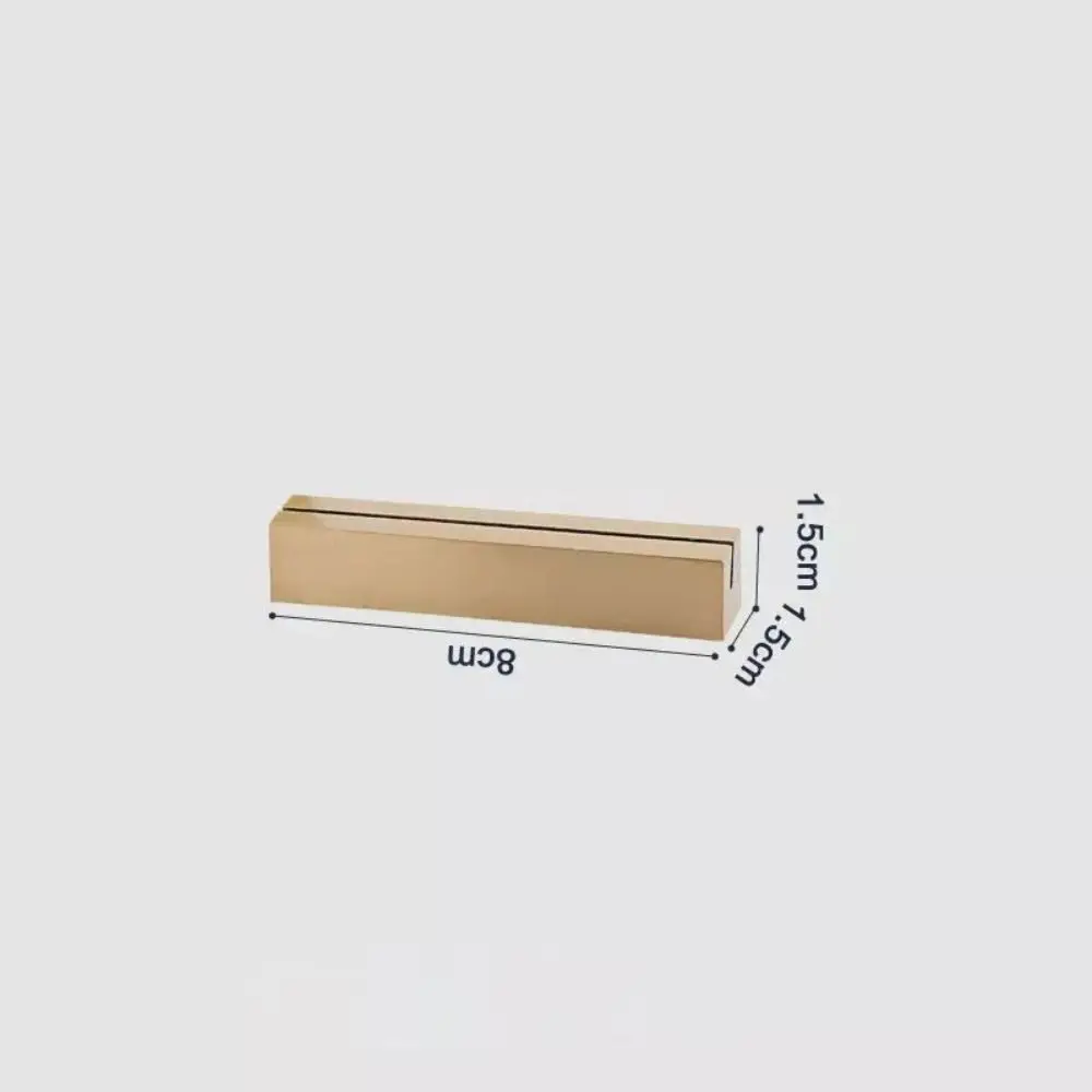 Desktop Decoration Business Card Holder Students Gift Brass Photo Clip Memo Postcard Picture Clip Table Number Holder