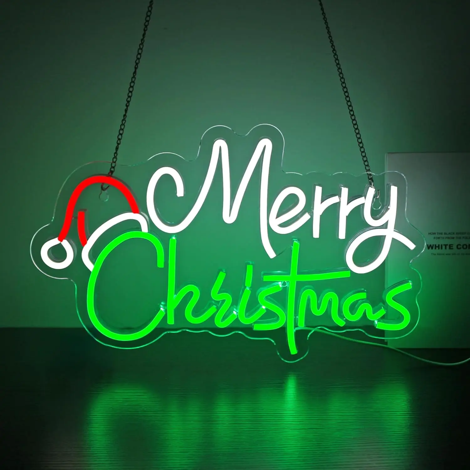 Buon Natale Insegna al neon USB Albero di Natale LED Insegna al neon per la sala delle feste di Natale Pub Bar Camera da letto Home Shop Decorazione regalo