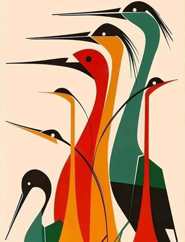 

Пазлы «Птицы с длинными шеями» 500/1000/1200/2000 элементов, семейные игры для игровой комнаты, спальни, домашнего декора, подарки