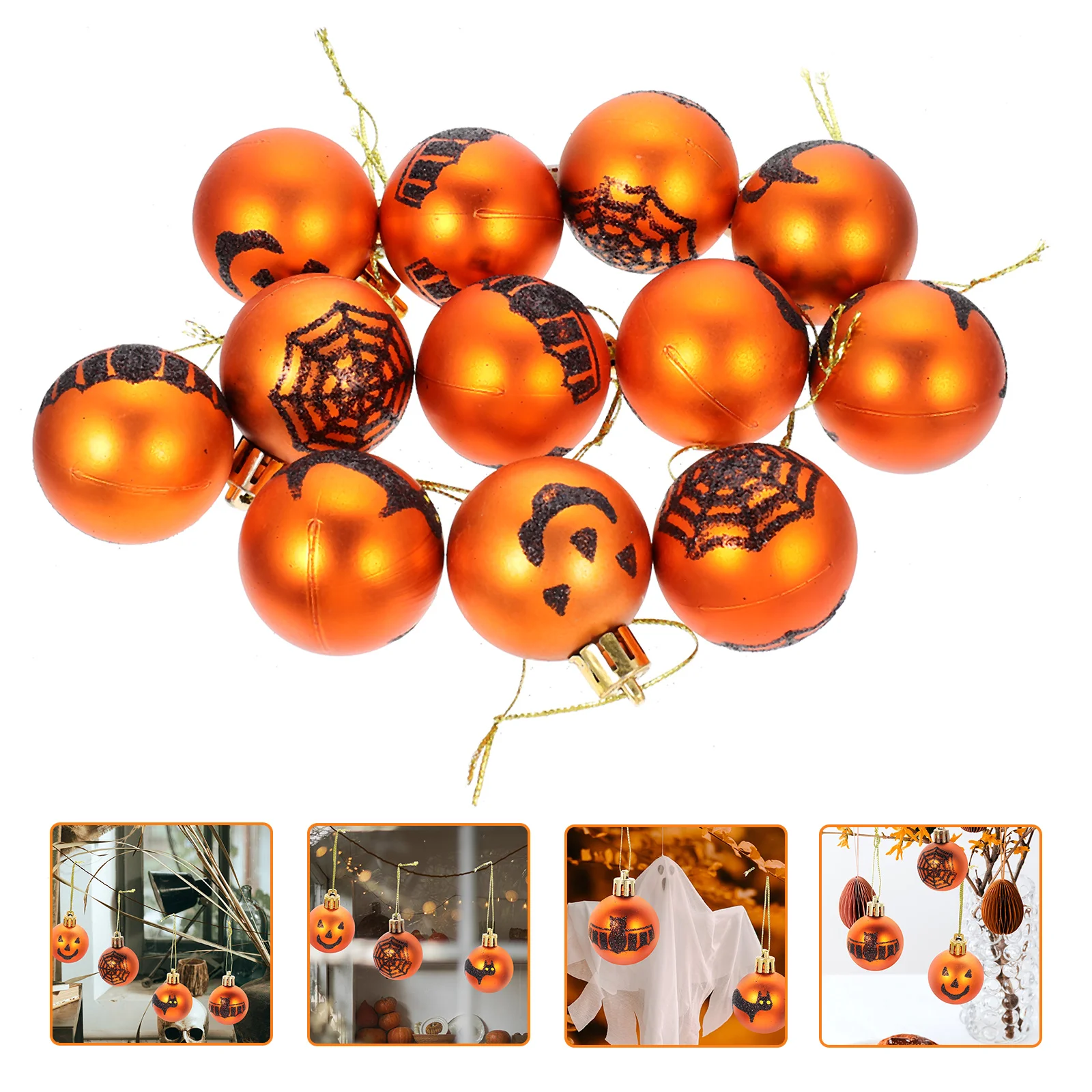 12 stuks Halloween hangende bal decor ornamenten feestartikelen decoratie versieren ballen