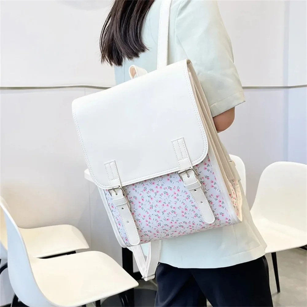 2024 feminino bonito flor mochila moda mochila para meninas de luxo estilo coreano mochila kawaii estilo verão bagpacks