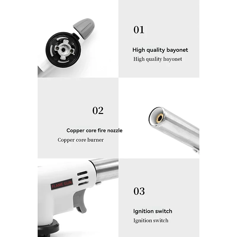 Gas Torch Flame Blowtorch Cooking Soldering Butane AutoIgnition Gas-Burner Lighter Heating Welding Gas Burner Flame