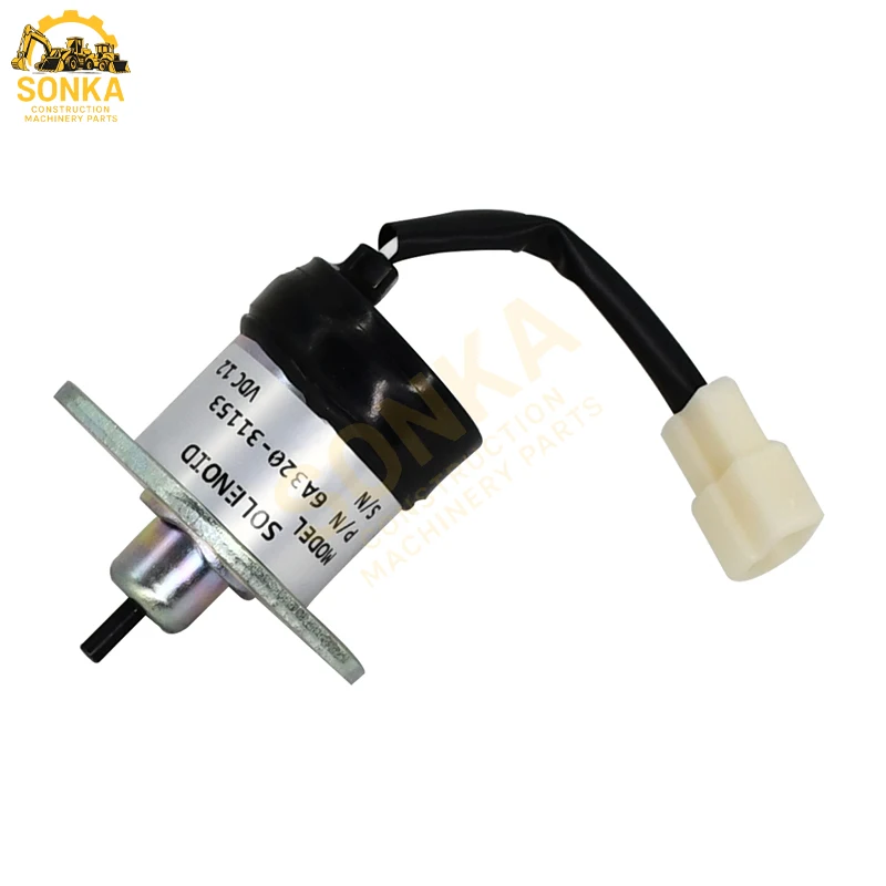 

6A32031152 6A320-31152 Shut Down Solenoid Compatible With Kubota Excavator K-008 KX040-4 KX057-4 U15 U17 U55-4