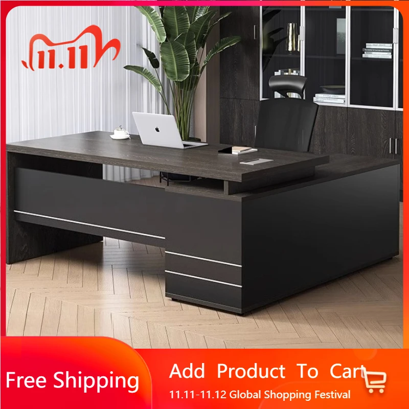 

Wooden Boss Table Simple Modern Cabinet Designer Reading Reading Desk Secretary High Quality Art Bureau Meuble Office Furniture