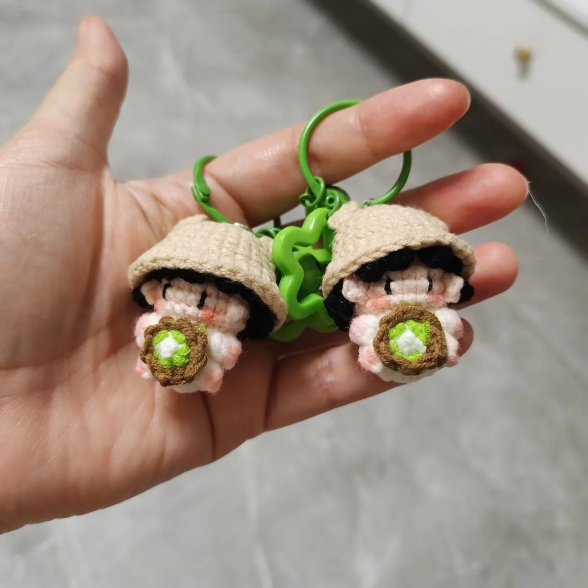 Handmade hook woven Yi gummy candy with small nose and cosplay pendant, keychain, bag hanging doll - view 3